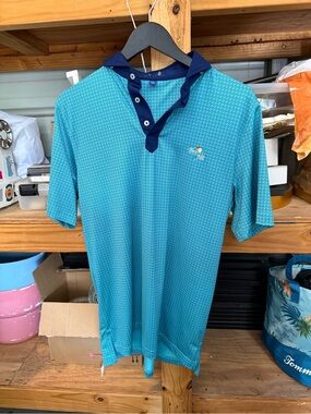 Bay Hill Teal Polo with Navy Trim